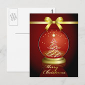 Schneekugel Postkarte (Vorne/Hinten)