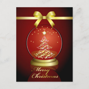 Schneekugel Postkarte