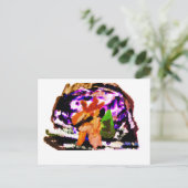 Schneekugel Postkarte (Stehend Vorderseite)