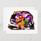 Schneekugel Postkarte (Vorne/Hinten)