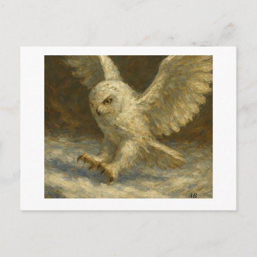 Schneekugel, Postkarte (Vorderseite)
