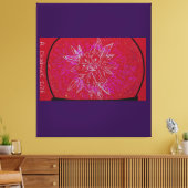 Schneekugel Schönheit Leinwanddruck (Insitu (Wohnzimmer))