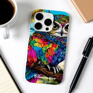 Schneekugel tropischer Eule-Traum iPhone 16 Pro Hülle