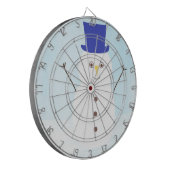 Schneekunst Dartscheibe (Vorderseite Links)