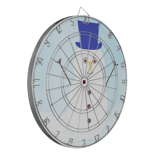 Schneekunst Dartscheibe (Vorderseite Links)