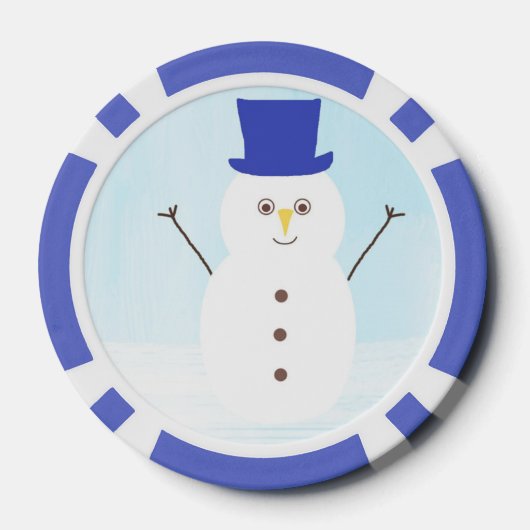 Schneekunst Pokerchips (Rückseite)