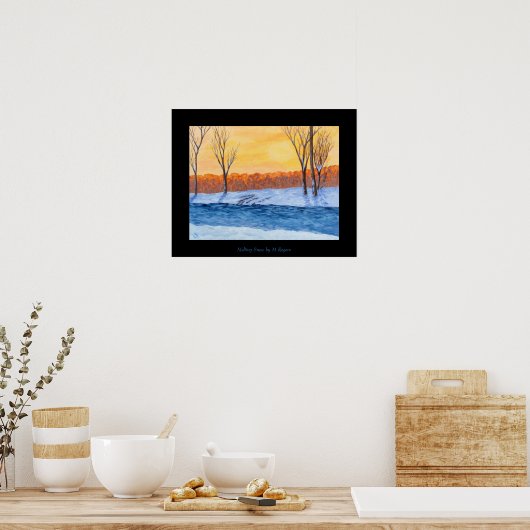 Schneekunstkunst Poster (Küche)