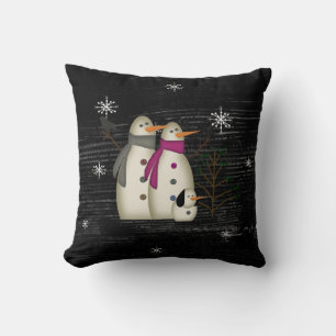 Schneekuppel mit Hundekissen (schwarz) Kissen
