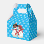 Schneekupplung mit Schneeflocke Geschenkschachtel (Rückseite)