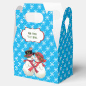 Schneekupplung mit Schneeflocke Geschenkschachtel (Geöffnet)