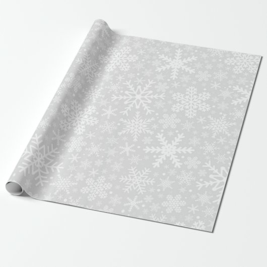 SCHNEELAKEN IN SILBER | Schleifpapier Geschenkpapier (Ungerollt)
