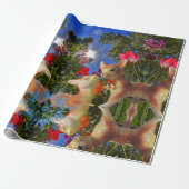 SCHNEELAKEN IN WONDERLAND Weihnachtsverpackungspap Geschenkpapier (Ungerollt)