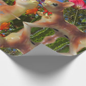 SCHNEELAKEN IN WONDERLAND Weihnachtsverpackungspap Geschenkpapier (Ecke)