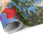 SCHNEELAKEN IN WONDERLAND Weihnachtsverpackungspap Geschenkpapier (Rolleneckpunkt)