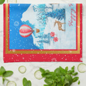 Schneelandschaft anpassen geschirrtuch (Gefaltet)