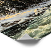 Schneelandschaft Berge Poster (Ecke)