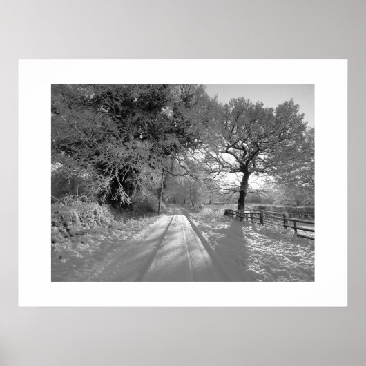 Schneelandschaft: Cheshire Poster (Vorne)