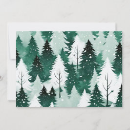 Schneelandschaft Evergreen Trees Frohe Weihnachten