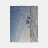 Schneelandschaft Fleecedecke (Vorderseite)
