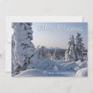 Schneelandschaft Frohe Weihnachten