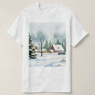 Schneelandschaft im Winter T-Shirt