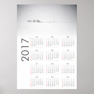 Schneelandschaft Kalender 2017 Poster