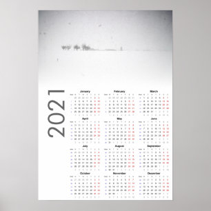 Schneelandschaft Kalender 2021 Poster