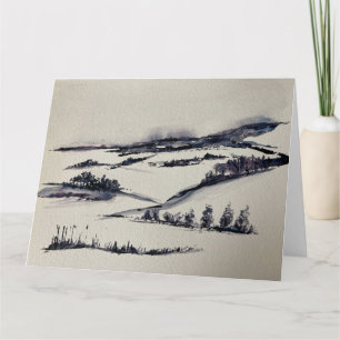 Schneelandschaft karte