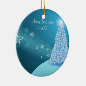 Schneelandschaft Keramikornament (Rechts)