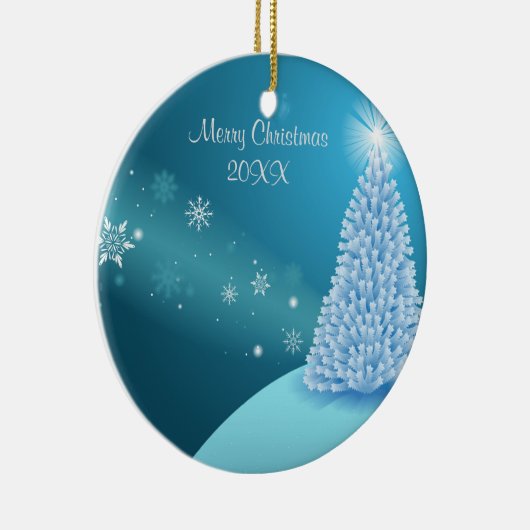 Schneelandschaft Keramikornament (Rechts)