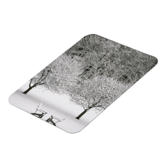 Schneelandschaft Magnet (Linke Seite)