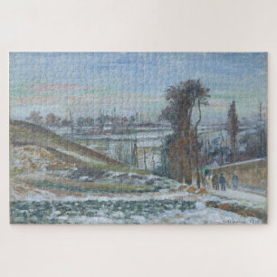 Schneelandschaft nahe l'Hermitage 1875 von Pissarr Puzzle