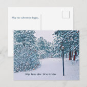 Schneelandschaft Postkarte (Vorne/Hinten)
