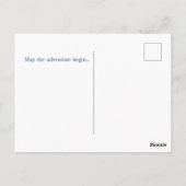 Schneelandschaft Postkarte (Rückseite)