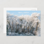 Schneelandschaft Winter Foto Postkarte (Vorne/Hinten)