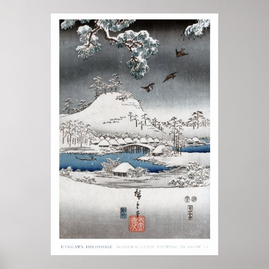 Schneelandschaftsposter 2 poster (Vorne)