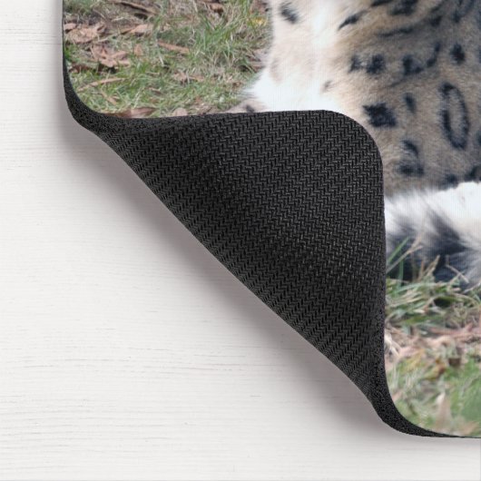 Schneeleopard 26 mousepad (Ecke)