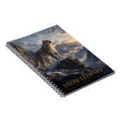 Schneeleopard Alpine Highlands TIEREN Notizblock (Rechte Seite)
