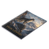 Schneeleopard Alpine Highlands TIEREN Notizblock (Linke Seite)