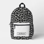 Schneeleopard Bedruckter Rucksack (Vorderseite)