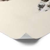 Schneeleopard-Bergsteiger Poster (Ecke)