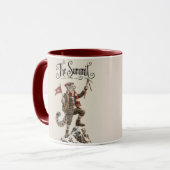Schneeleopard-Bergsteiger Tasse (Vorderseite Links)
