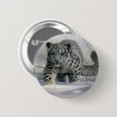 Schneeleopard Button (Vorne & Hinten)