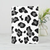 Schneeleopard Einladung (Stehend Vorderseite)