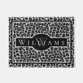 Schneeleopard Fußmatte (Vorderseite)