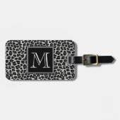 Schneeleopard Gepäckanhänger (Vorderseite horizontal)