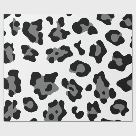 Schneeleopard Geschenkpapier (Flach)