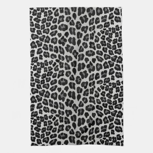 Schneeleopard Geschirrtuch (Vertikal)