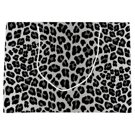 Schneeleopard Große Geschenktüte (Vorderseite)