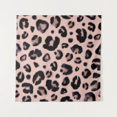 Schneeleopard, handgezeichnete Textur. Wandteppich (Vorderseite (Horizontal))